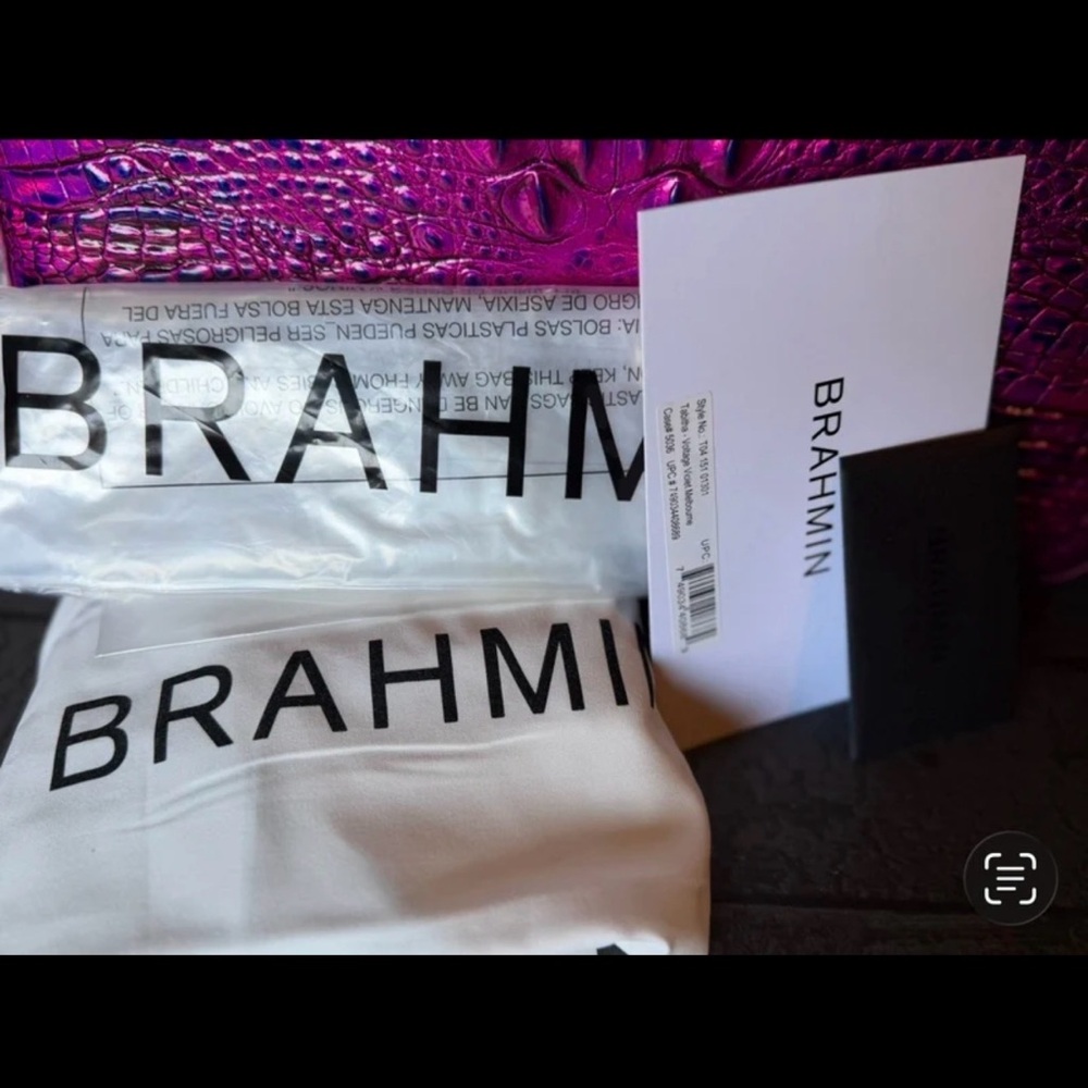 Brahmin Tabitha Voltage Violet Melbourne PRICE FIRM Pretty EYE! NWT - Picture 5 of 15